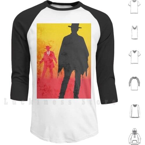 More Hoodie Long Sleeve For A Few Dollars More Cowboy Spaghetti Western Clint Eastwood Film Art Retro Vintage