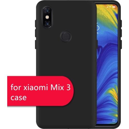 Case for xiaomi Mix 3 Mobile Shell Grinding Candy Grinding TPU for xiaomi Mix 3 Protective Shell Printing Material Soft Shell