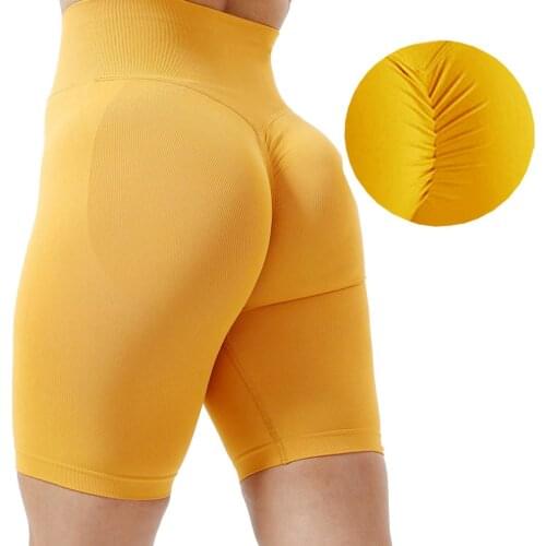Women Yoga Shorts Fitness Push Up Fitness Trainning Running Qucik Dry Sportwear Shorts Tights Sport Gym Cycling Shorts