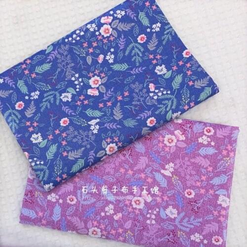 160x50cm Plant Flowers Cotton Twill Printing Fcloth Handmade Bedding Custom Diy Cotton Fabric Home Decoration 160g/m
