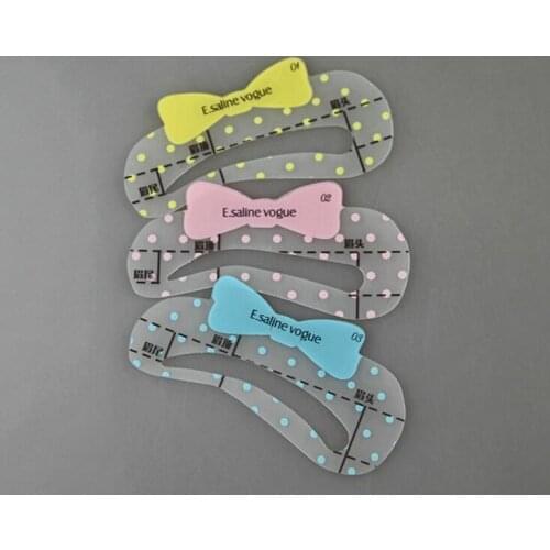 Reusable DIY eyebrows card glass eyebrow stencils grooming shaping template as eyebrow drawing card aid as cosmetic accessories