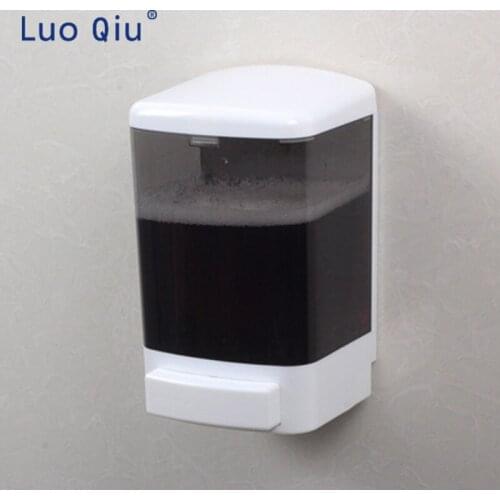 Manual 1000 ml large capacity wall-hanging soap dispenser plastic single head for hotel sanitary ware
