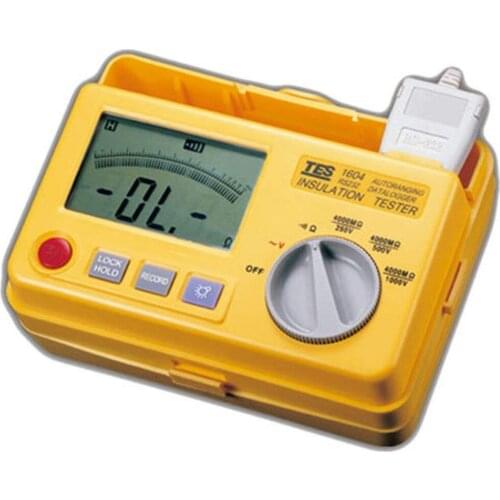 TES-1604 Tests At rated Voltage Into 1mA Load AutoRanging Insulation Tester TES1604
