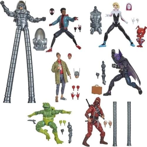Spot Genuine Marvel Legends Spider-Man Parallel Universes Set of Gwen Mayrs Peter Parker 6 Inch