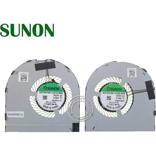 Laptop Cooling Fan EG75070S1-C510-S9A EG75070S1-C520-S9A DC5V 0.54A 4Pin 08KNVX 0X2HK8