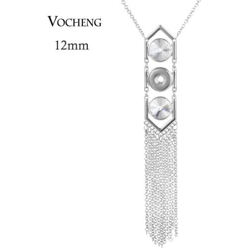 Vocheng Ginger Snap Jewelry Tassel Necklace Pendant for Small 12mm Snap Charms NN-642