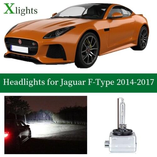 Xlights For Jaguar F-Type F Type 2014 2015 2016 2017 Kit Hid Xenon Lamp Headlight Lights Bi Xenon Projector Bulbs Low High Beam