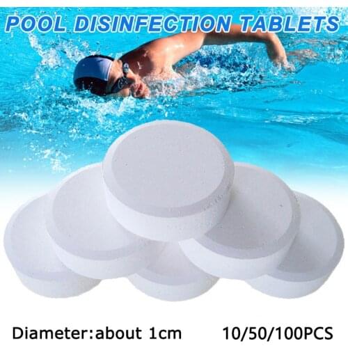 10/50/100Pcs Chlorine Tablets Multifunction Instant Disinfection For Swimming Pool Tub Spa Swimming Pool Water Purification