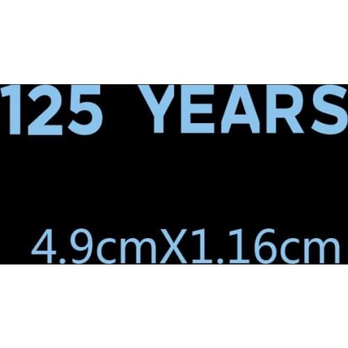125 Years Patch Match Details Soccer Patches Iron ON Badge