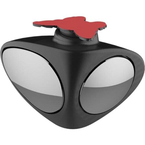 2 in 1 360 Degree Rotation Double Sided Blind Spot Mirror Reversing Parking Auxiliary Car Rear View Mirror