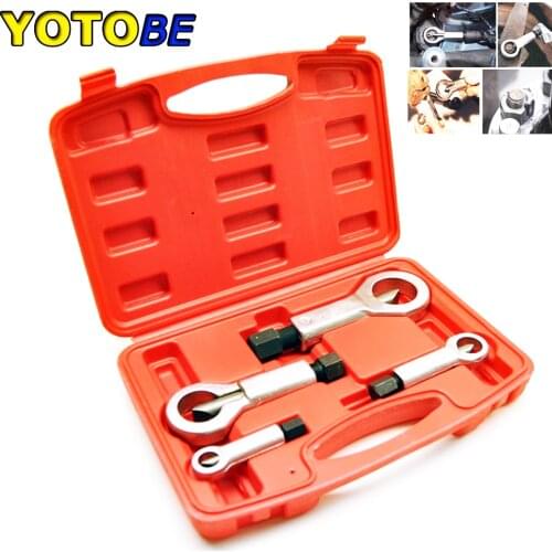 4pcs 9-27MM Professional Nut Splitter Cracker Remover Extractor Tool Set Rust Nut Removal Puller Damaged Screw Repair Tool Auto
