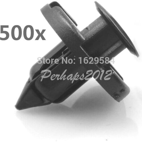 500x Black Nylon COWL BUMBER FENDER LINER CLIPS 01553-09321 for Maxima 300ZX 90044-68320 MR328954 #01553-09