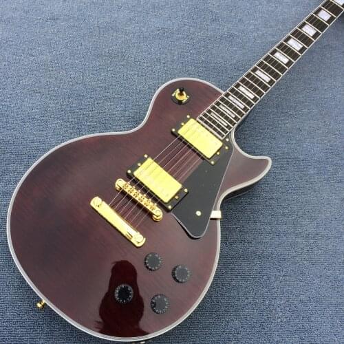 Free delivery, high quality electric guitar, tiger Flame Maple top, electric guitar,rosewood fingerboard