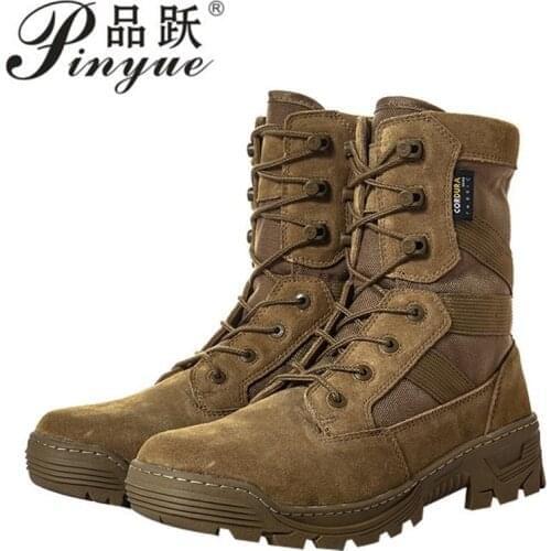 Trekking Army Combat Boots Military Boots Men Hiking Boots Breathable Tactical Combat Desert Training Boot
