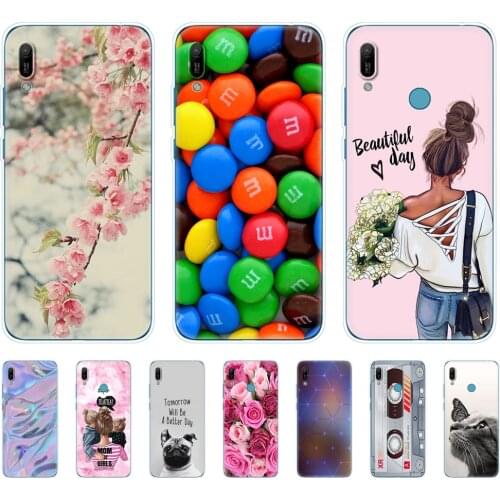 For Huawei y6 2019 Case Huawei Y6 2019 Silicone Cover Soft Phone case For Huawei Y6 2019 MRD-LX1 MRD-LX1F Y 6 pro Y6Prime Case