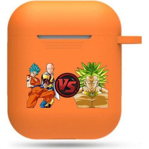 Hot anime One-Punch Man Earphone case Protective Case Headphone Case Unisex Airpods Bluetooth orange Earphone Headset Cover