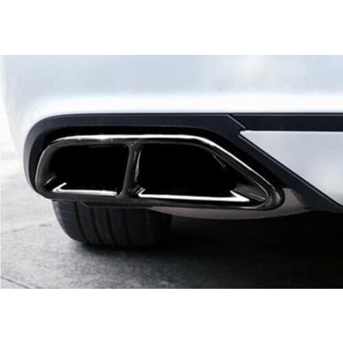 Black Titanium Rear Cylinder Exhaust Pipe Cover Trim Fits Accord 2018 2019