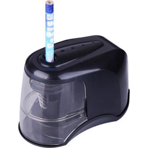 Touch Switch Electric Auto Pencil Sharpener Safe Student Helical Steel Blade Sharpener for Artists Kids Adults Colored Pencils