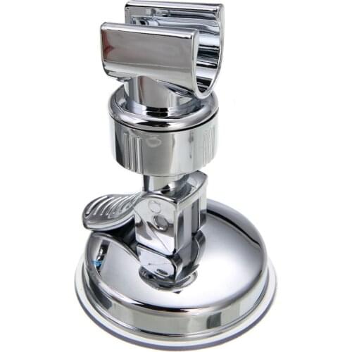 Hot Sale Practical Bathroom Shower Handset Bracket For Bathroom Strong Suction Chrome Bracket Wall Mounted Shower Holder