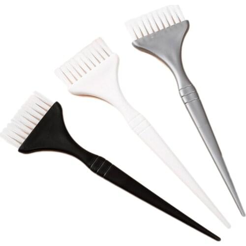 3pcs/set Hairdresser Dyeing Brushes Styling Color Painting Dye Brush Dual-Purpose Hair Highlight Hairbrush Soft Bristle 1557