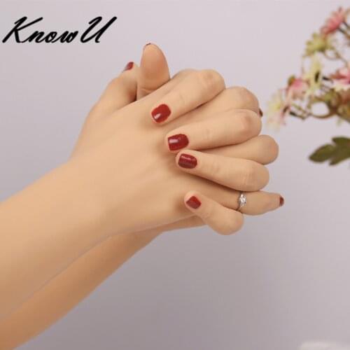 KnowU Silicone Female Gloves Hand Sleeve Highly Simulated Skin Artificial Arm Cover Scars crossdresser transgender