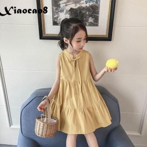 Children Summer Clothing Big Kids Dresses for Girls Casual Cute Princess Dress Toddler Little Girls Tank Dress 6 8 10 12 14Years