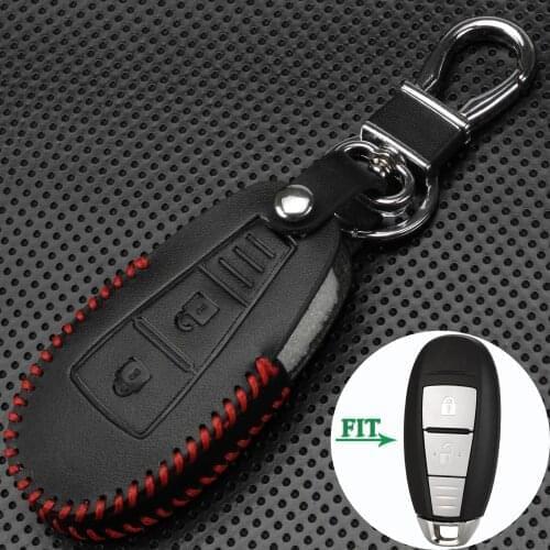 Bilchave 2 Buttons Remote Car leather Case Cover Fob For Suzuki Vitara Swift Ignis Kizashi SX4 Baleno Ertiga 2016 2017 2018