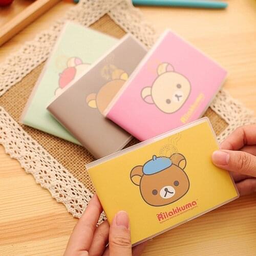 4pcs/lot Creative Stationery Animal Picture PVC Cover Book Student Prizes Small Fresh School Supplies Notepad Mini Notebook