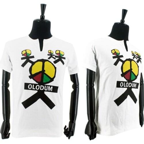 MJ Fashion Brazil Retro Antiwar Michael Jackson OLODUM Cotton 100% Tee T-shirt Tshirt They Don't Care About Us