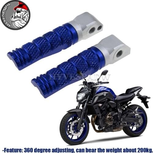 Motorcycle CNC Accessories Rear Foot Passenger Pegs Rests Footrests for Yamaha FZ1 Fazer Fz1 FAZER 2006-2012 Motorbike Foot-Peg