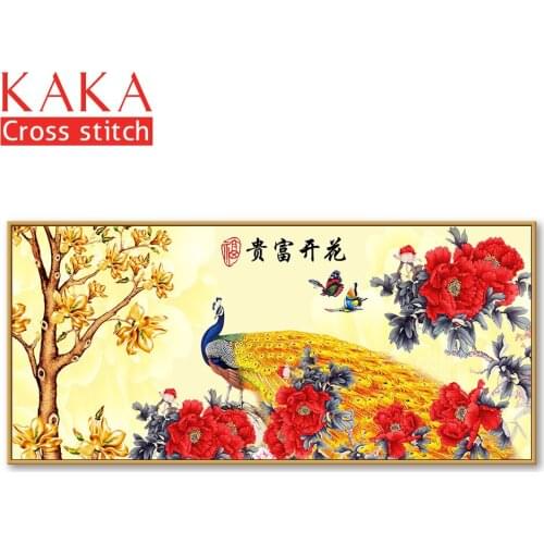 Cross stitch kits,Embroidery needlework sets with printed pattern,11CT-canvas for Home Decor Painting,Animals Full NCKA119