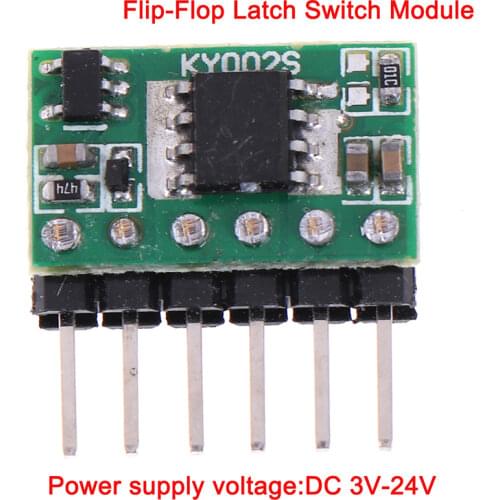 Popular NEW quality 1pc 5000mA 3V-24V 5A Flip-flop Latch Switch Module Bistable Single Button Single-bond Bistable Switch