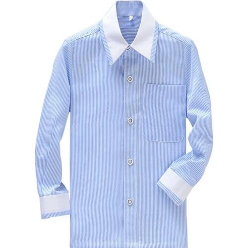 New Style Boy Cotton Shirts Custom Made Children Wedding/Dinner/Evening Long Sleeve Kid Shirt CS27