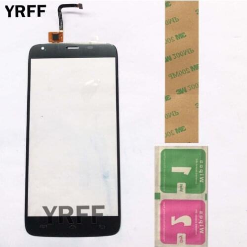 Phone Touch Screen Panel For Homtom HT6 Touch Screen Glass Panel Digitizer 5.5'' Replacement Lens Sensor 3M Glue Wipes