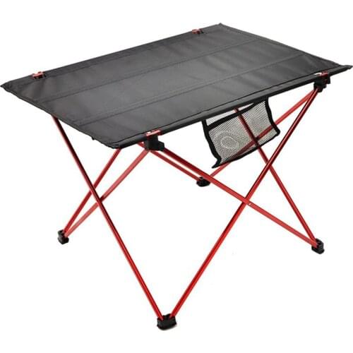 Portable Folding Aluminum Roll Up Table Lightweight Outdoor Camping Picnic Ultra-Light Camping Table Tea Table Furniture