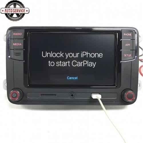 RCD330 Plus Toughscreen Carplay MIB 6.5Inch Radio For Jetta MK5 MK6 CC Passat 6RD035187B 1GB RAM Rear View Camera Bluetooth USB