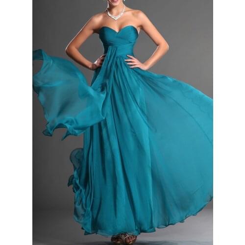 Real Photo Ink Blue Mermaid Vintage Sweetheart Bridesmaid Dress Wedding Party Dress