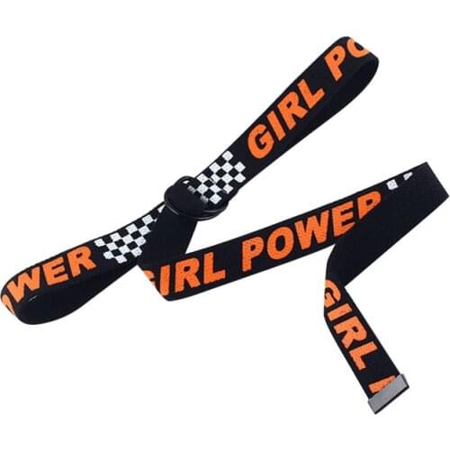 Unisex Canvas Belt fashion Punk Designer printed Letter Waist Strap double D ring buckle belt Jeans Trouser Waistband accessory