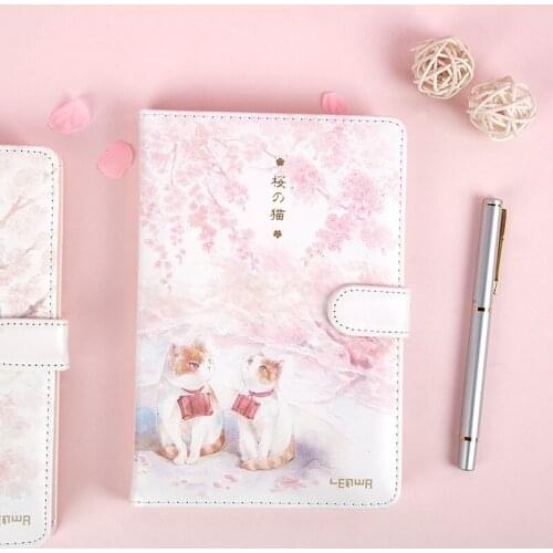 B6 Cute Thick B6 Magnetic Buckle Book Handbook Schedule Small Fresh PU Notebook Notepad