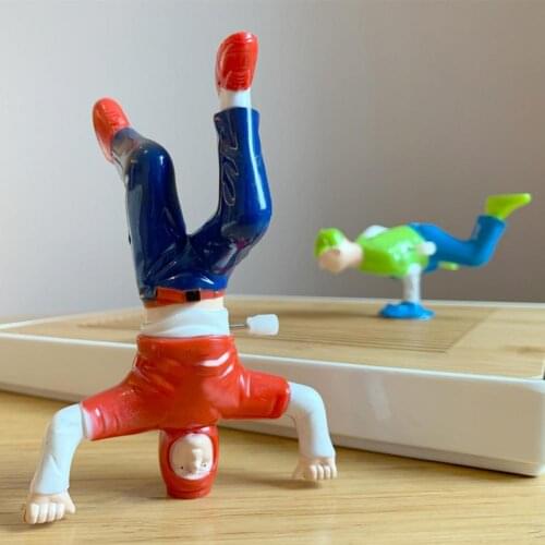 Hip-hop Dancing Boy Clockwork Toy Bright Color Rotational Compact Baby Educational Wind up Toy Wind up Birthday Gift