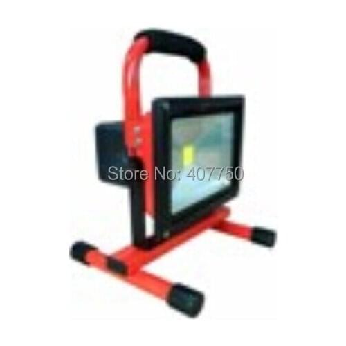 Input voltage AC90V/265V DC12V/24V rechargeable portable led flood light 50w used for outdoor camping, fishing lighting