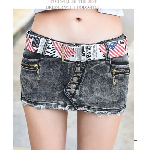 2020 denim super shorts womens summer new Korean fashion low waist slim wild jeans skirt