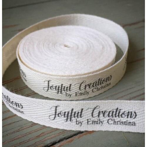 Labels for clothes 1000pcs/roll customize sign garment clothing print labels natural cotton sewing label tags CD03