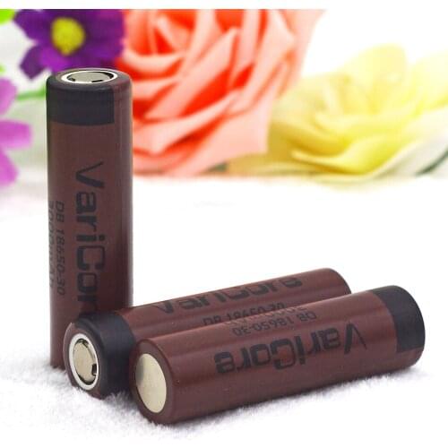 3 pcs. Varicore original 18650 3.6 V 3000 mAh battery 18650 discharge 20A, dedicated electronic cigarett