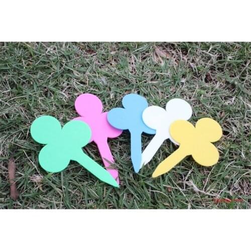 500PCS Gardening Labels Durable Plastic Plant Flower Tags Markers Nursery UV Resistant Gardening Labels Gray