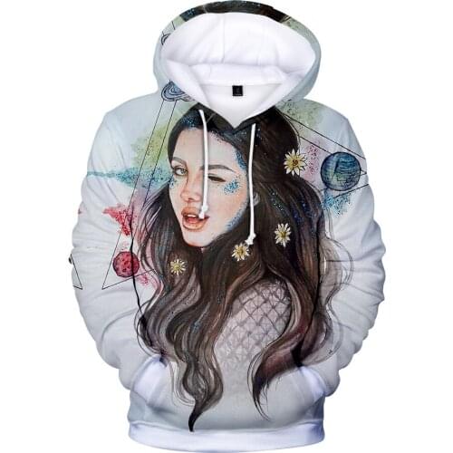 Aikooki Hot Sale 3D Lana Del Rey Hoodies Men/Women Fashion Casual Harajuku Sweatshirt 3D Print Lana Del Rey Hip Hop Hoodie