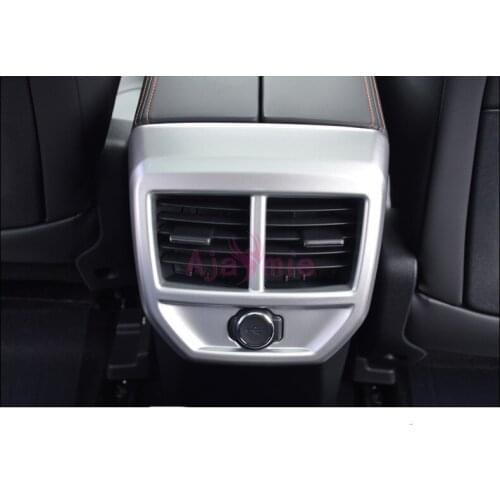 Accessories For Peugeot 3008 GT 2017 2018 Rear Air Conditonnal Vent Cover Trim AC Outlet Panel frame ABS Car Styling