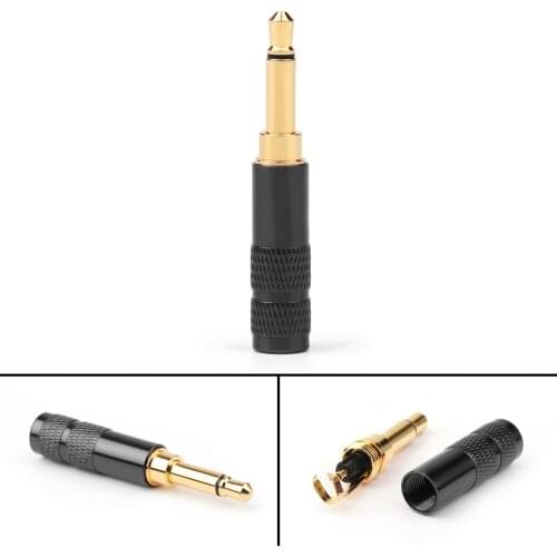 Artudatech 4 PCS 3.5mm 2 Pole TS Mono Plug Male MINI Connector For Headphone Adapter Red Gold Silver Black Jack