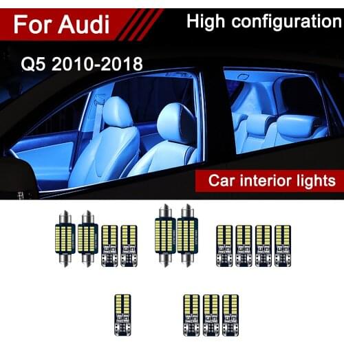 Car LED Bulbs Strobe light For Audi Q5 2010-2018 Interior lamp modification Trunk Lamp Car interior lights Accessories 2015