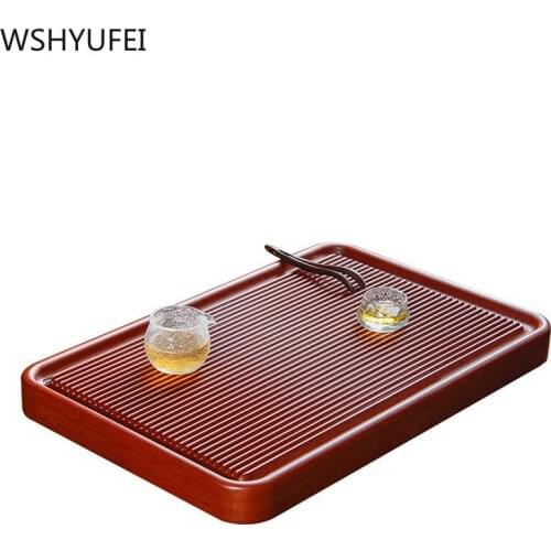 Natural Wooden Tea Tray Chinese tea table Tea Set Board High Quality Double-use solid wood tray Chinese Tea ceremony tools